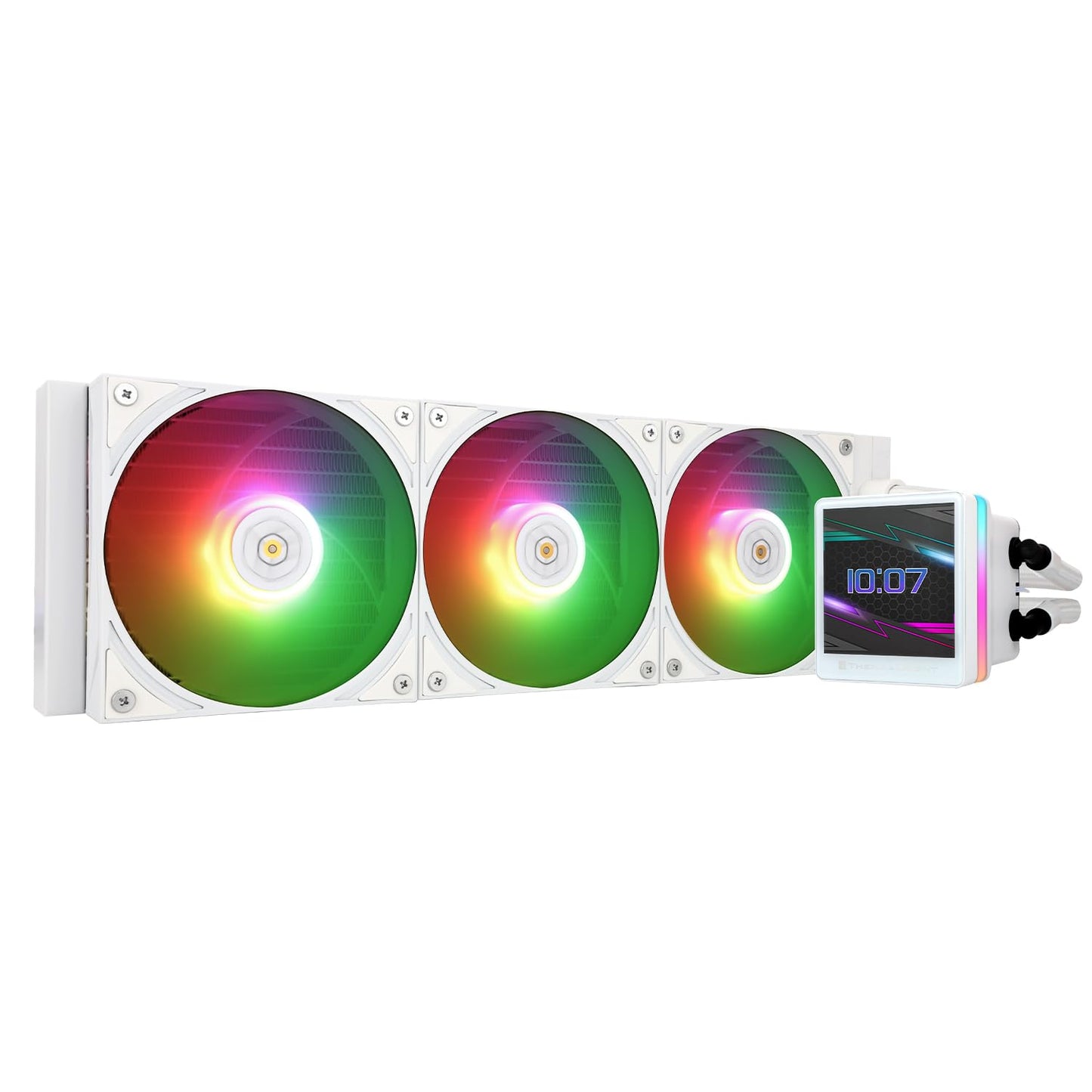 Thermalright Grand Vision 360 ARGB White CPU AIO Cooler,PC 360 Specification Water Cooler System,IPS LCD Screen with 480x480 Resolution