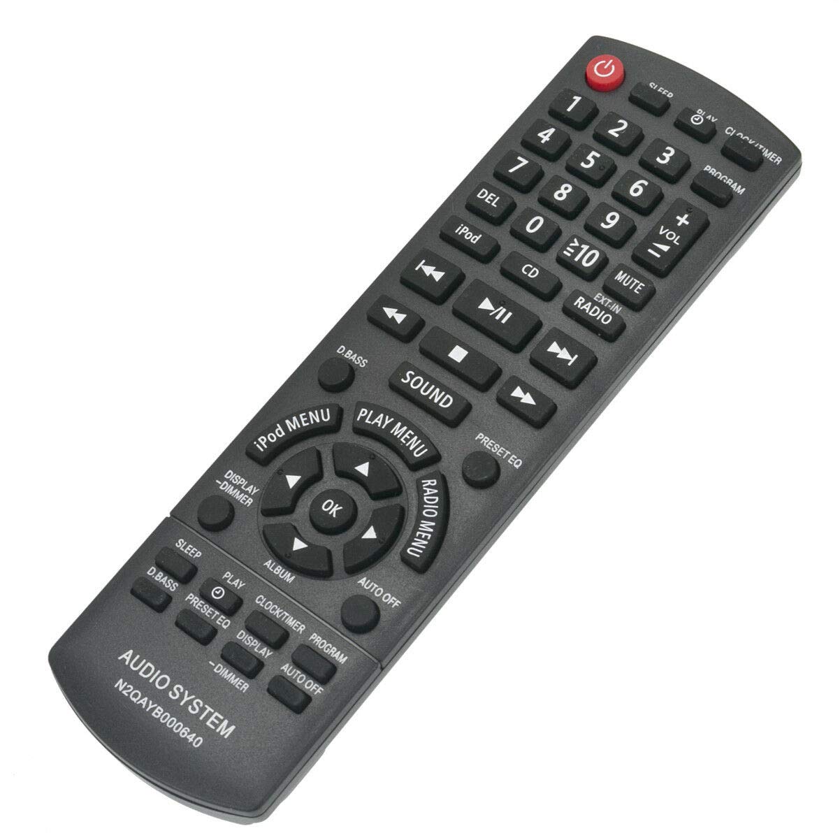 N2QAYB000640 Replace Remote Control for Panasonic SC-HC25 SC-AKX14 SC-PMX5 SC-PM500