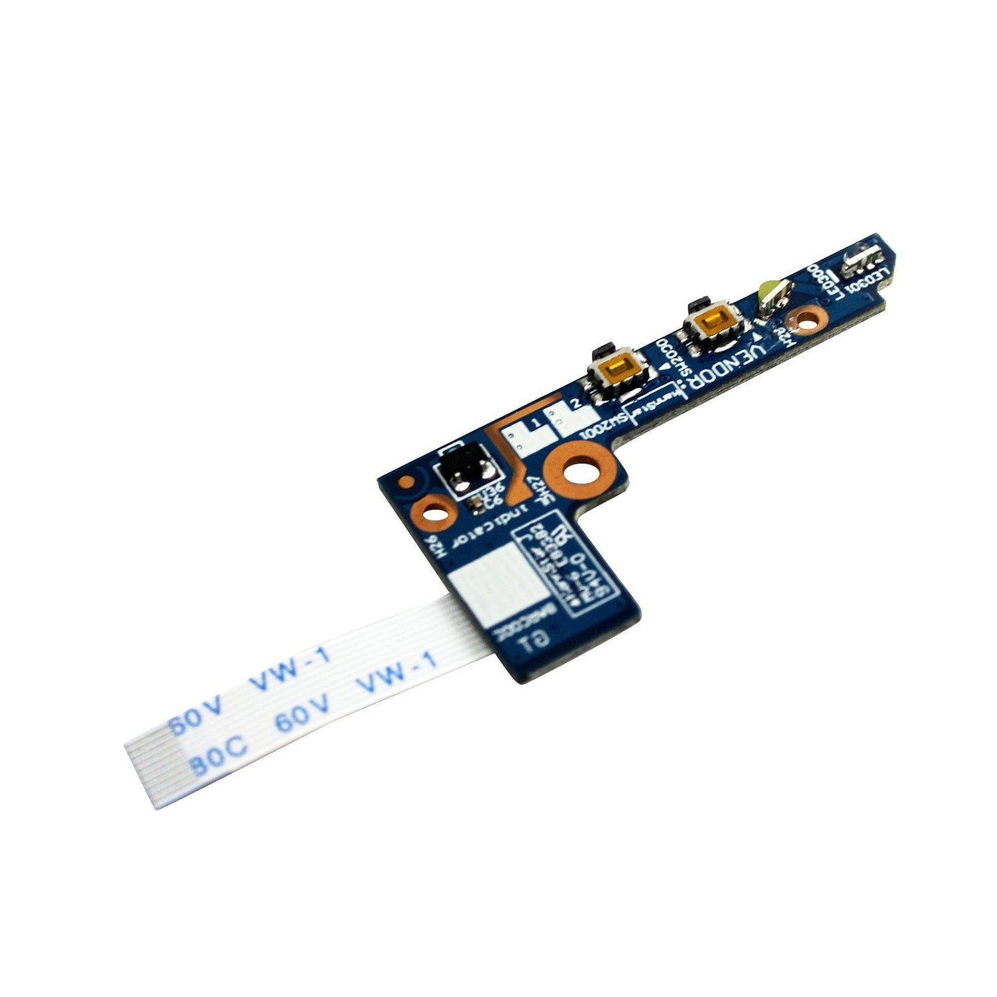 GinTai Power Button Board with Cable NS-A201 Replacement for Lenovo Yoga 2 11 20332 20428 59417911 43508112001 90005666