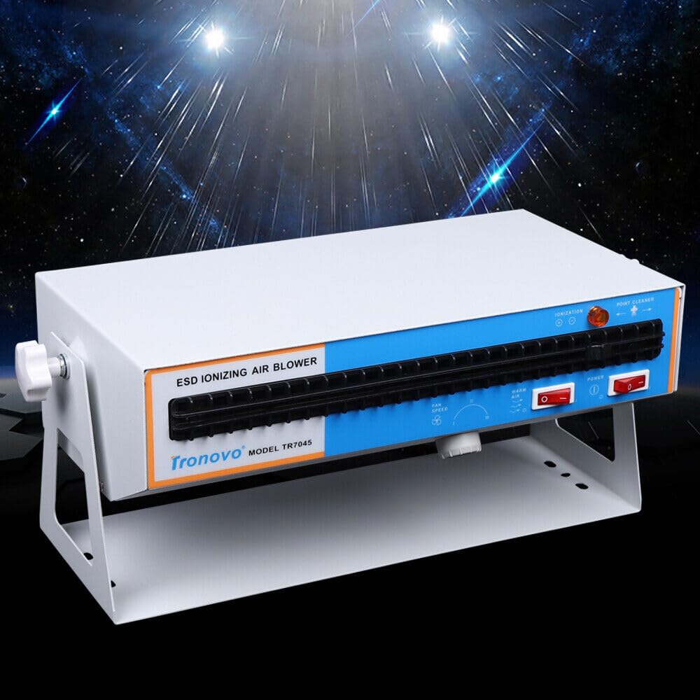 YINZINR Desktop Ion Fan Anti-Static Ionizer Ionizing Air Blower Ion Fan Discharge Static Eliminator