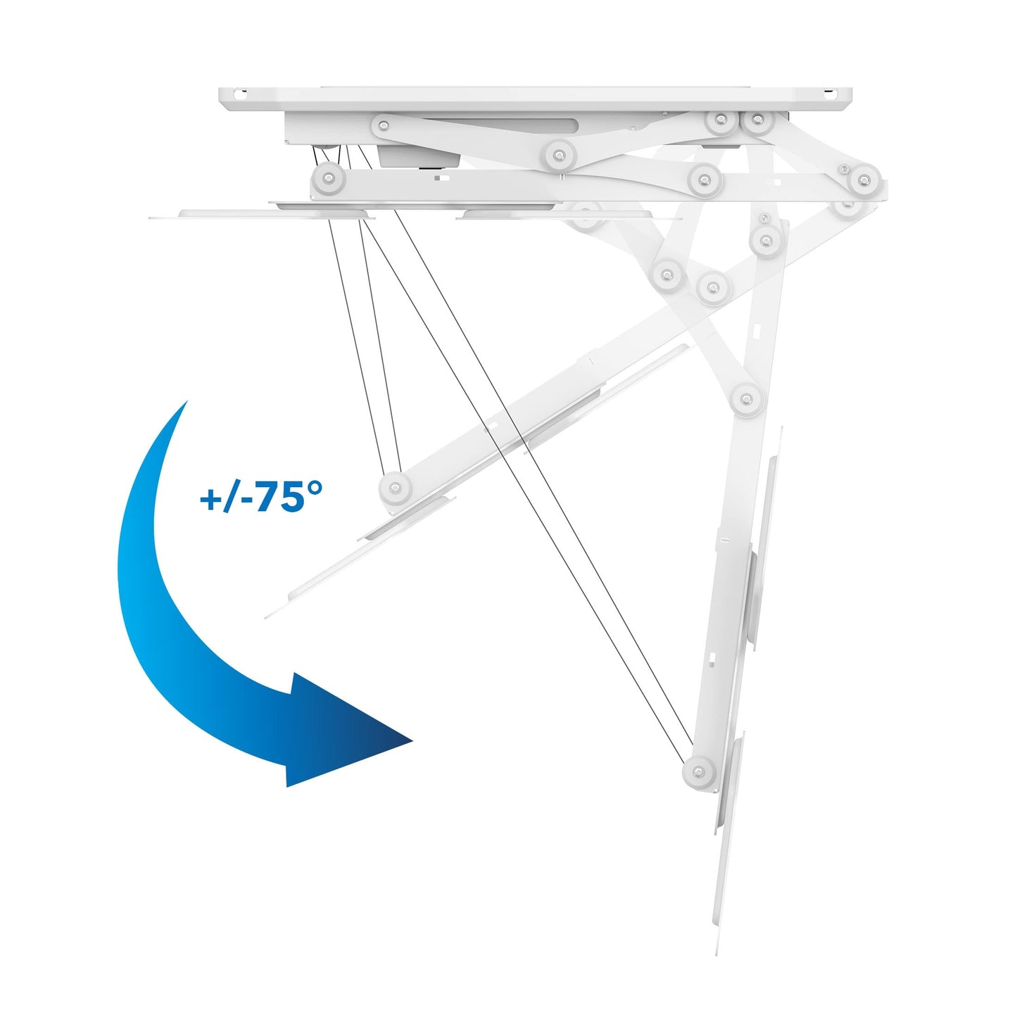 Mount-It! Motorized Ceiling TV Mount with Remote, Electric Flip Down Fold Up Pitched Roof Mount Fits 32, 37, 40, 47, 50 and 55 Inch Flat Screen TVs