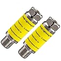 Cable Protector for TV - 2PCS Coaxial Surge Protector for Satellite Antenna Cable TV ?Surge Lightning Protector for TV Antenna