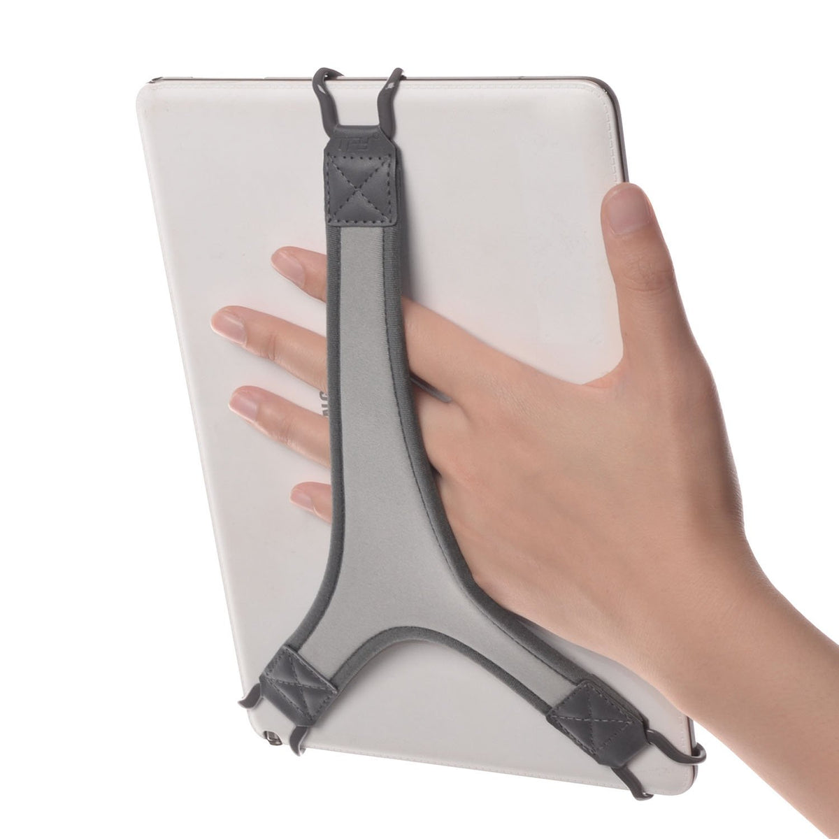 TFY Security Hand Strap Holder for Tablets Anti-Drop Secure Grip Gray