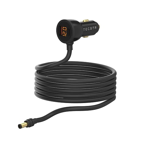 TECSTR 3 in 1 Car Charger for Starlink Mini DC Power Cable Adapter 12V-24V w/Digital Display, Durable USB-C 40W & USB 35W Ports for Trucks and Cars