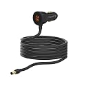 TECSTR 3 in 1 Car Charger for Starlink Mini DC Power Cable Adapter 12V-24V w/Digital Display, Durable USB-C 40W & USB 35W Ports for Trucks and Cars