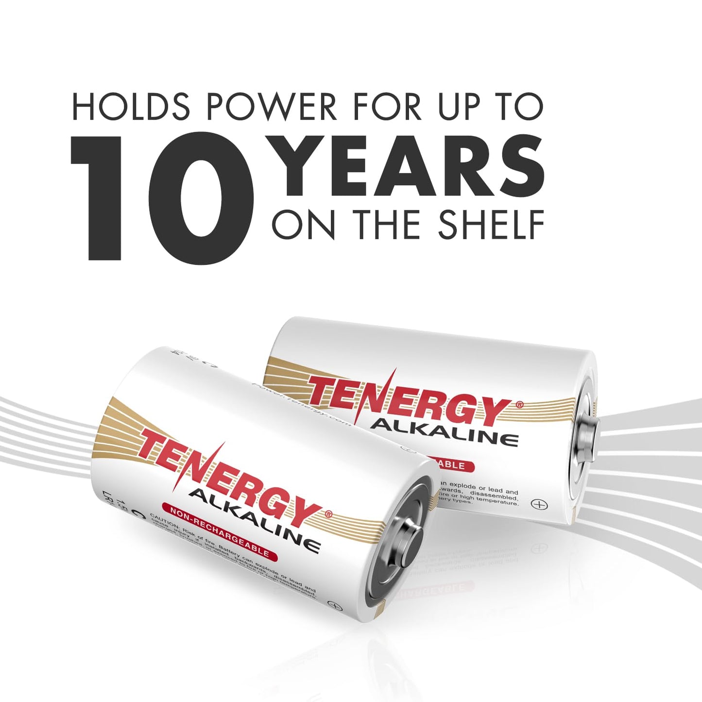 Tenergy 1.5V C Alkaline LR14 Battery, High Performance C Non-Rechargeable Batteries for Clocks, Remotes, Toys & Electronic Devices, Replacement C…