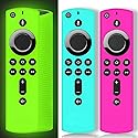 ONEBOM 3 Pack Fire Stick Remote Cover, Case for Firestick 4K / TV 2nd Gen (3rd Gen Pendant Design) Remote Control, Firestick Cover Glow in The Dark