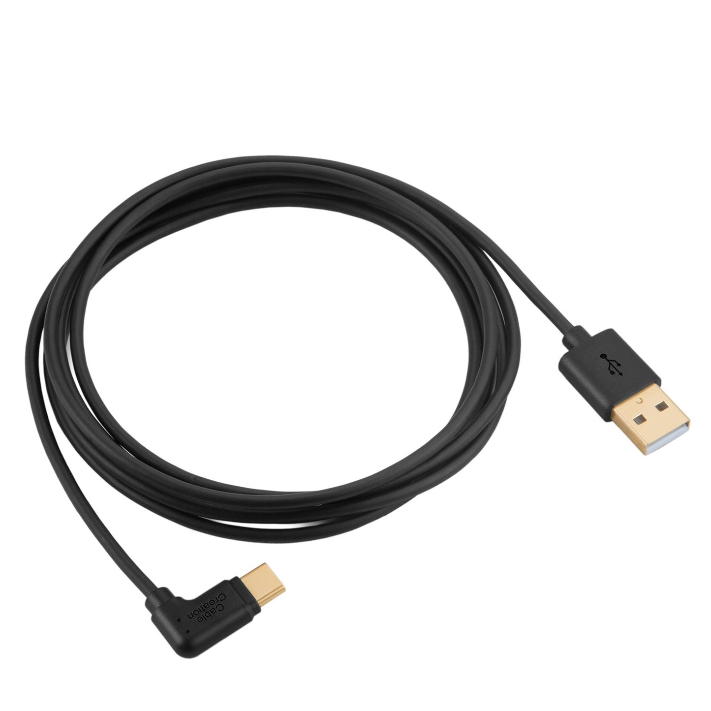 CableCreation USB A to USB C Cable 6FT Angle, 3A USB C to USB A Cable 90 Degree, Type USB C Charger Cable Compatible with Car Carplay, iPhone 15 Pro