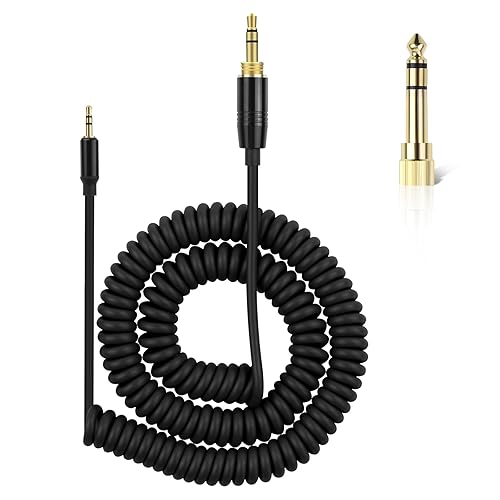 Xivip Replacement Extension Audio Cable 3.5mm Male and 6.35mm Adapter to 2.5mm Male Cord Compatible with Sennheiser HD598 HD558 HD518 HD598Cs HD599…