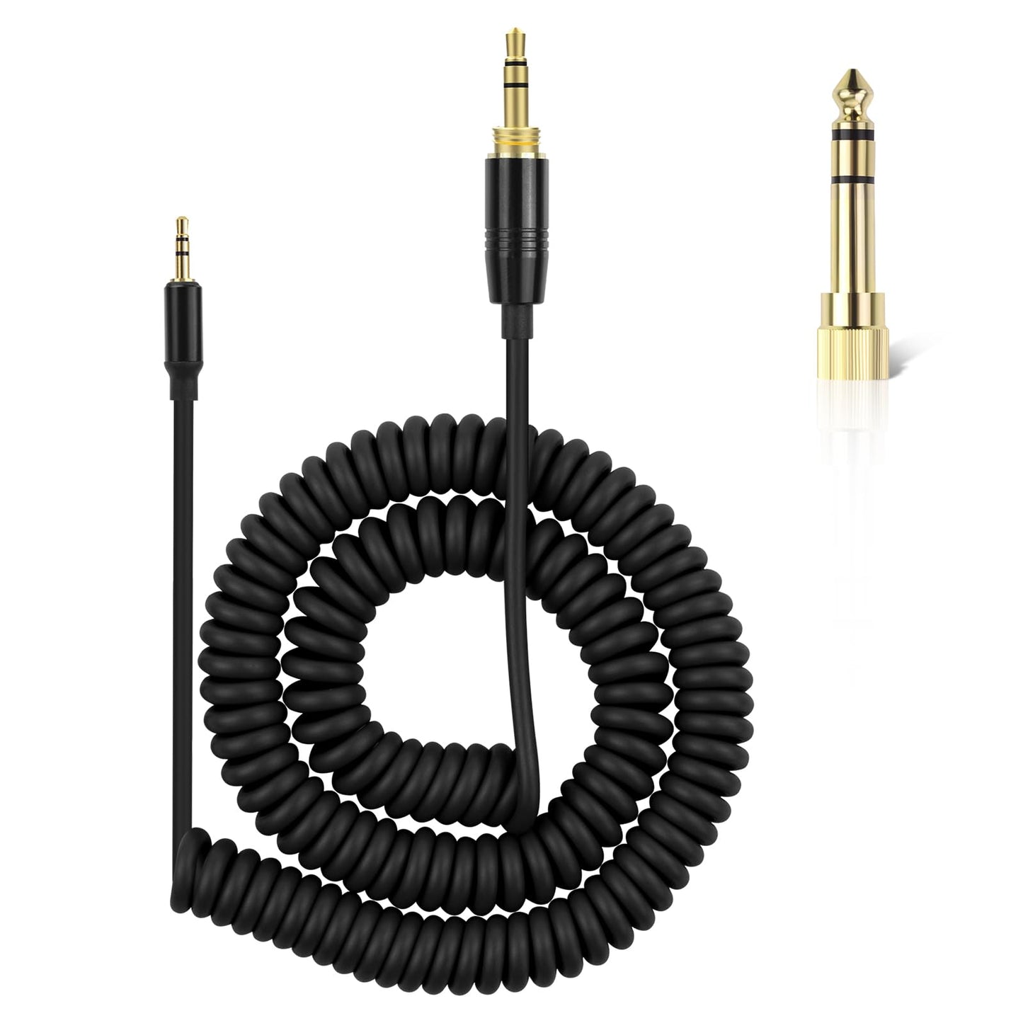 Xivip Replacement Extension Audio Cable 3.5mm Male and 6.35mm Adapter to 2.5mm Male Cord Compatible with Sennheiser HD598 HD558 HD518 HD598Cs HD599…