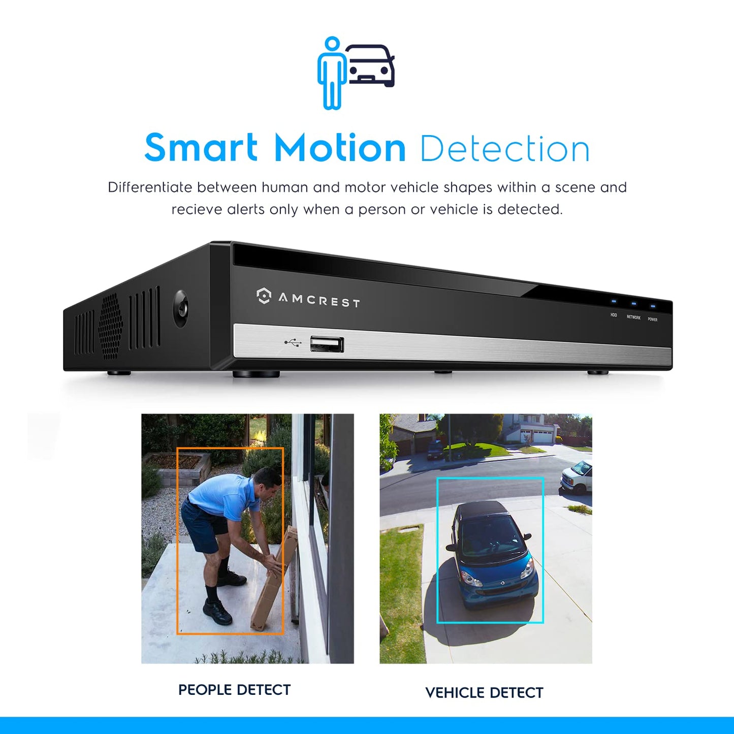 Amcrest 5MP UltraHD 8 Channel DVR Security Camera System Recorder, 5MP Security DVR for Analog Security Cameras, Remote Smartphone Access, HDD