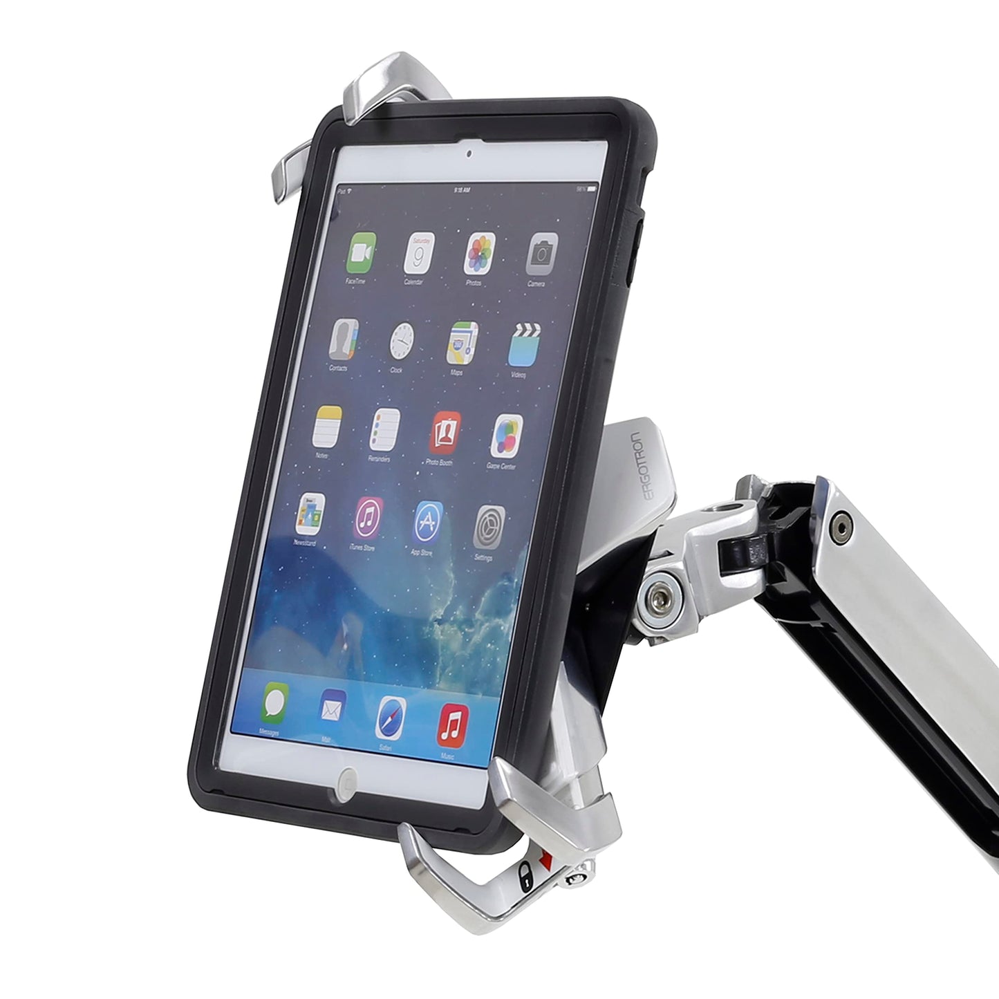 Ergotron - Lockable Tablet Mount - for Notebook and Tablet Screens up to 13 Inches - Add-on for VESA Monitor Arms
