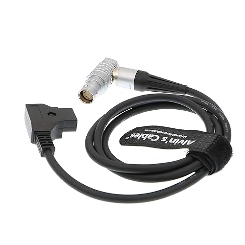 Alvin's Cables Arri Alexa Mini Camera Power Cable 2B Right Angle 8 Pin Female to D Tap