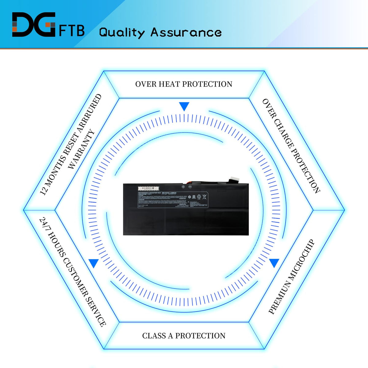 DGFTB L140BAT-4 6-87-L140S-72B01 Laptop Battery for Lemp9 System76 Darter Pro 2021 L140CU L141CU L140MU L141MU 2ICP5/50/112 for Schenker VIA 14 Late