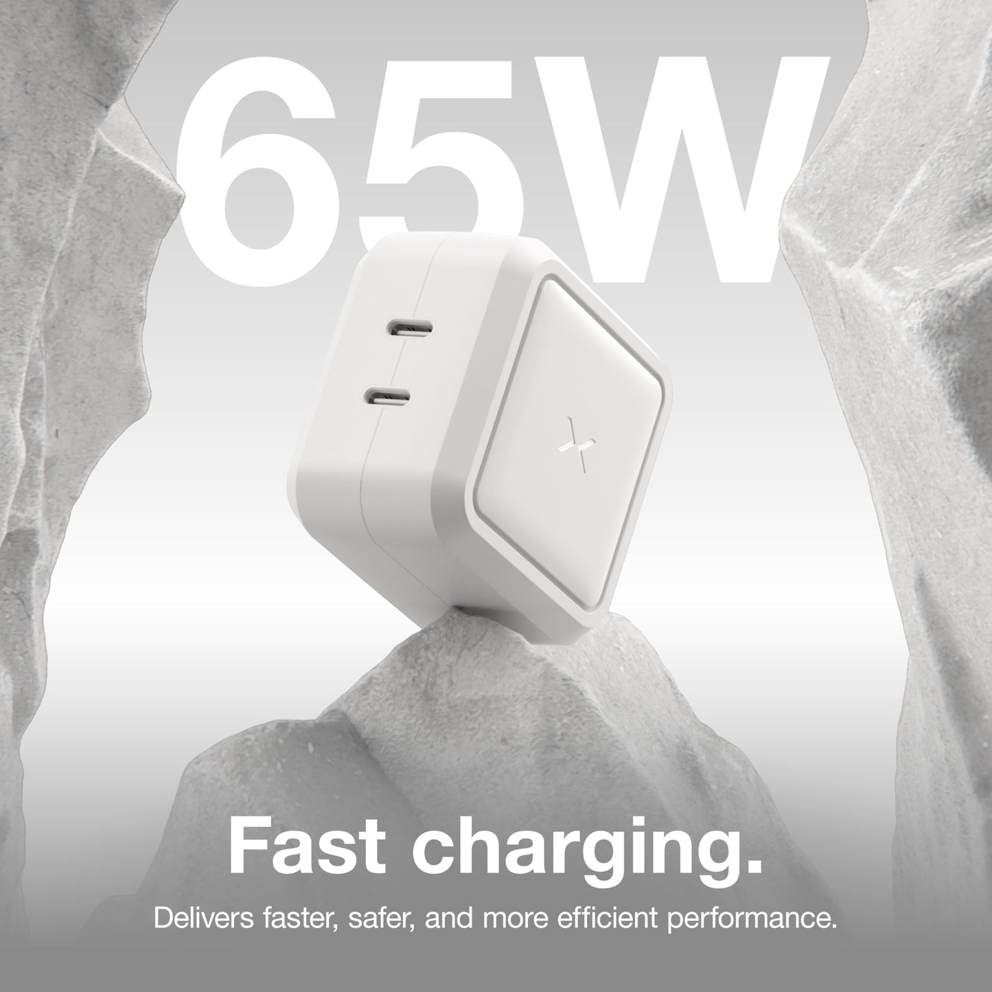 NOCO XGrid X65: 65W USB-C Charger - Dual Port GaN Power Adapter with PD 3.0, QC 4.0+, and PPS - Fast Charging with Smart Power Distribution - Foldable