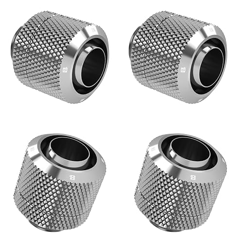 Barrow G1/4" Thread to 3/8" ID, 1/2" OD Compression Fitting for Soft Tubing - Use for 10/13mm (ID/OD) Soft Tube, Soft Pipe Connector with Sealed