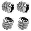 Barrow G1/4" Thread to 3/8" ID, 1/2" OD Compression Fitting for Soft Tubing - Use for 10/13mm (ID/OD) Soft Tube, Soft Pipe Connector with Sealed