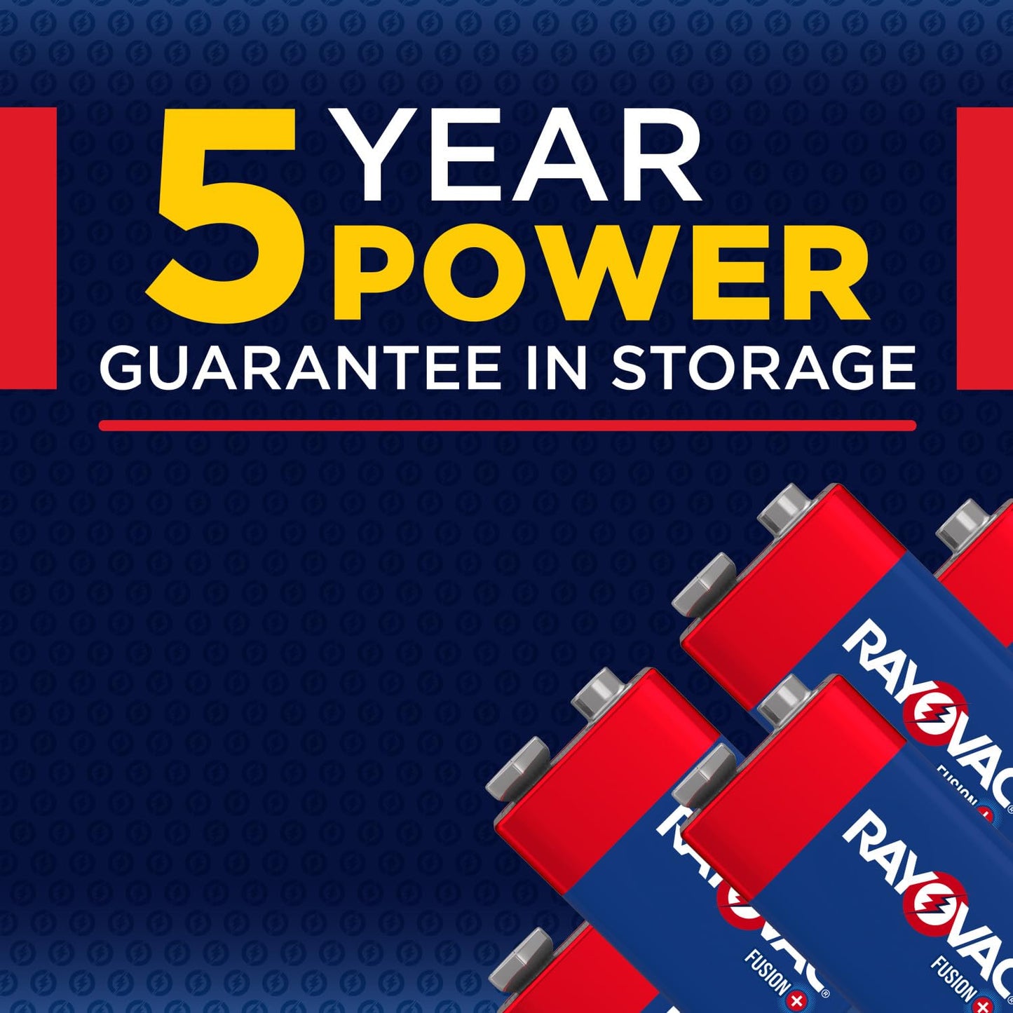 Rayovac Fusion 9V Batteries (2 Pack), Alkaline 9 Volt Batteries
