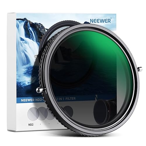 NEEWER 2 in 1 55mm Variable ND Filter ND2-ND32&CPL Filter(Circular Polarizer Filter) No X Cross/30 Layer Nano Coated/HD Optical Glass/Ultra Slim
