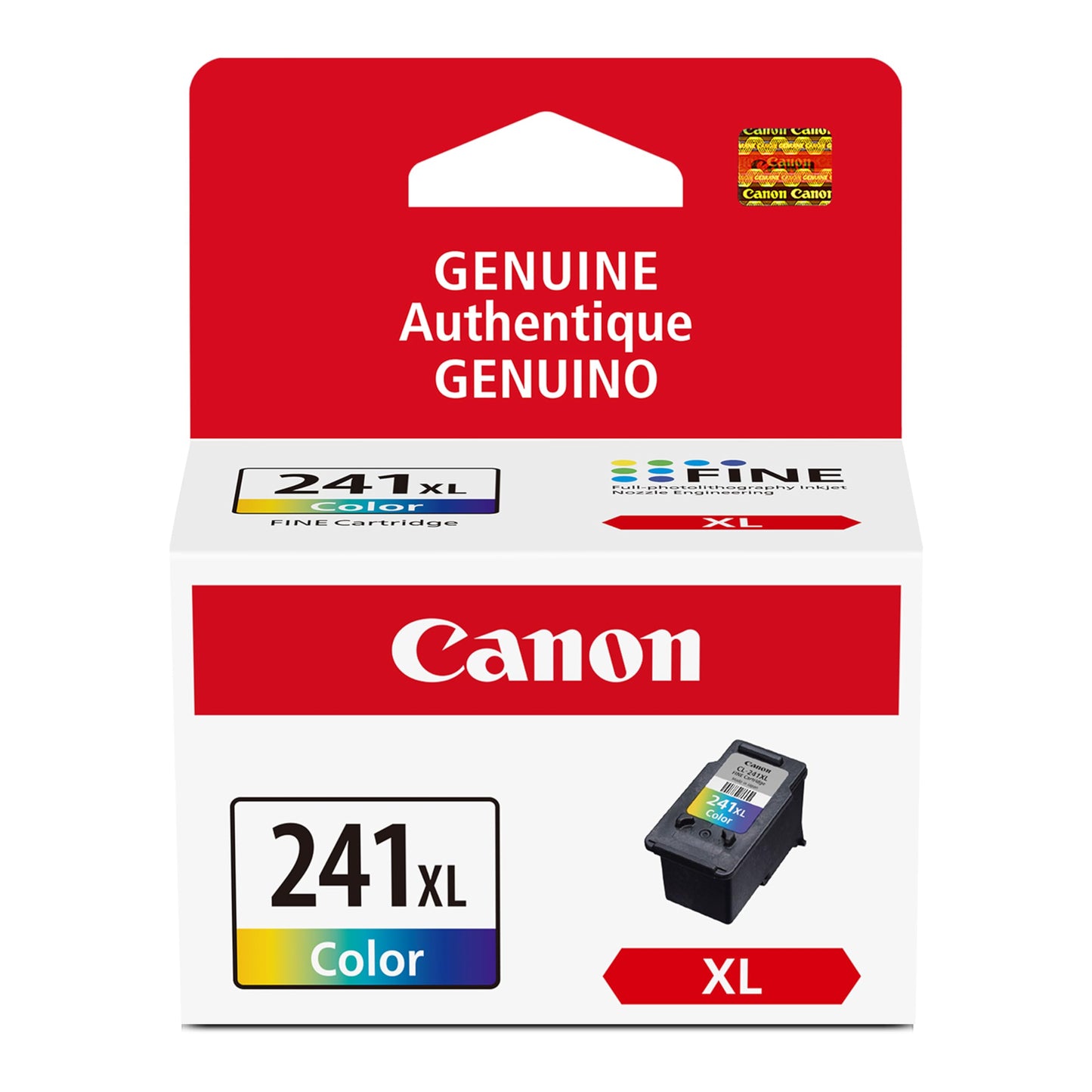 Canon CL-241 XL Genuine Color Ink Cartridge, Compatible with MG2120/3120/4120, MX512/432/472/372/392/522/532/452, MG2220/3220/4220/3520/3620, TS5120