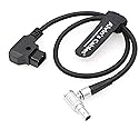 Alvin's Cables D-Tap to 2 Pin Male Right Angle Power Cable for Teradek Bond, Teradek Bolt, SmallHD Monitor 45cm|18inches