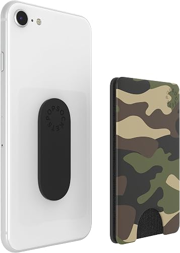 PopSockets PopWallet: Phone Grip and Wallet for Cards, Removable, Going Commando