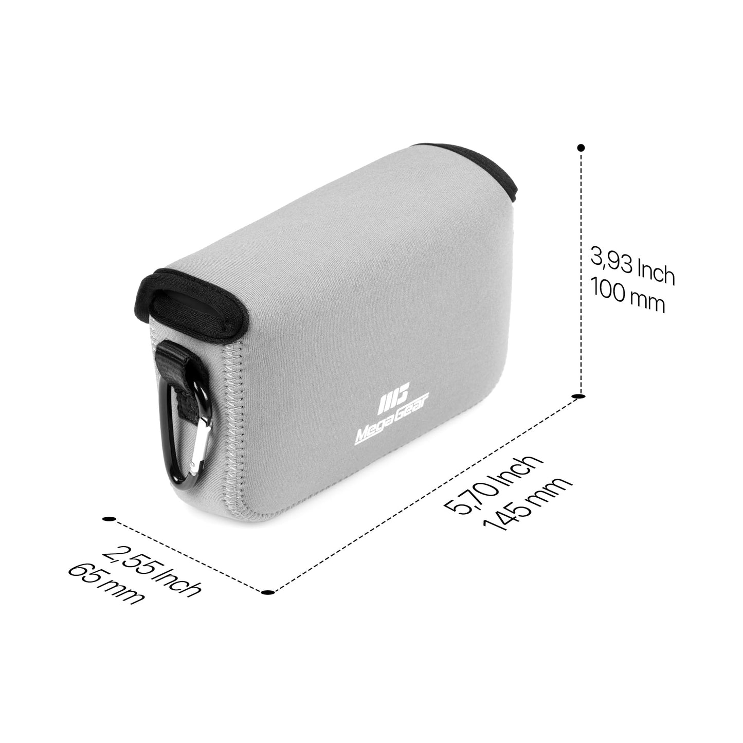 MegaGear Neoprene Camera Case for Fujifilm X100VI - Stylish and Protective Digital Photography Bag - Gray