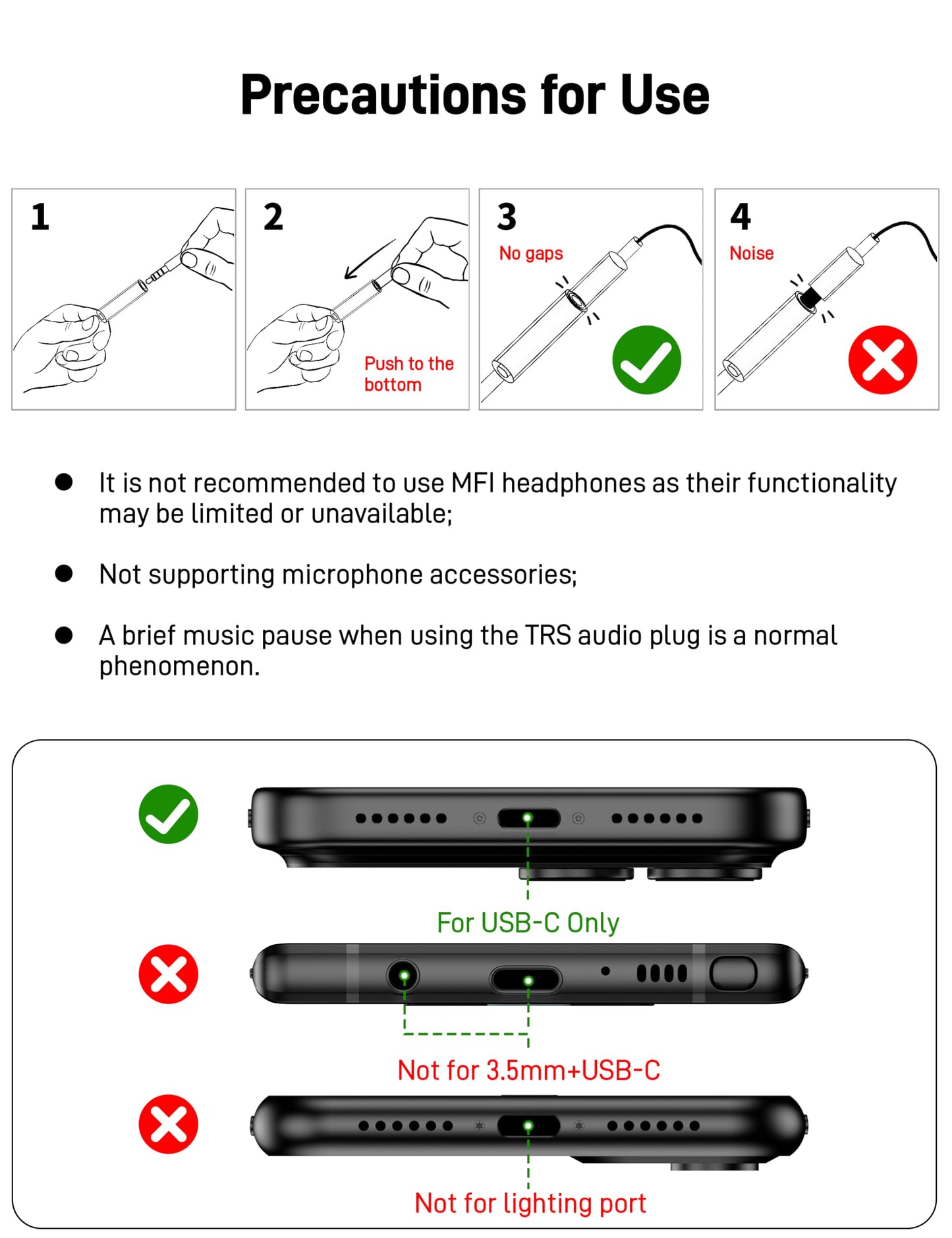 KAYQINHO 2 Pack USB C to 3.5 mm Jack Adapter, 3.5mm 1/8 Inch Aux to USB C Audio Headphone Jack Adapter Compatible with iPhone 17/16/15, iPad Pro