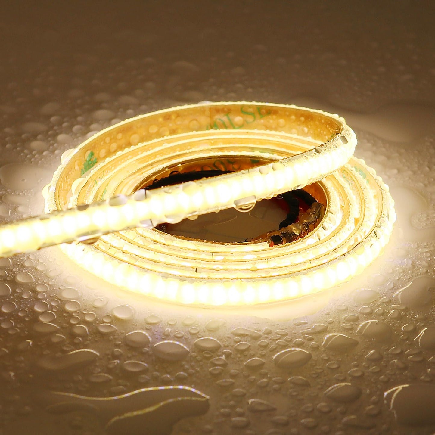 TOPAI 12V Thin 5mm COB LED Strip Waterproof 4000K Natural White 16.4ft Bright CRI>90 Uniform Dotless 400LEDs/M Self Adhesive Flexible Cuttable