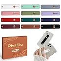 QivaZira 12 Pack Phone Finger Strap Silicone Grip Loop Holder for Universal Cell Phone Case Adhesive Back Loop for One Hand Operation Mobile Phone