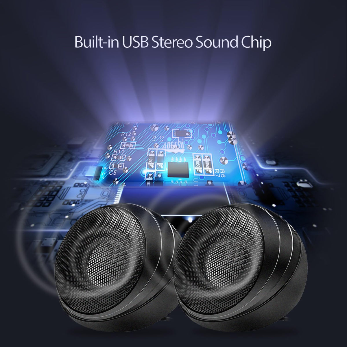 Adesso Xtream S4 USB Desktop Speaker 5W x 2 Black