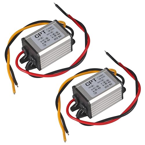 2PCS 12V to 6V Power Voltage Converter Buck Voltage Waterproof Converter Modules 3A 18W Car Power Converter Step Down Volt Module for Vehicle…