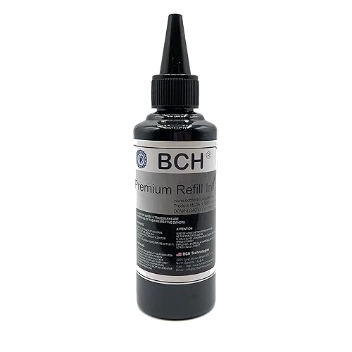 BCH Premium DTF Printer Ink - 100 ml Black for Inkjet Direct to Film Heat Transfer Printing…