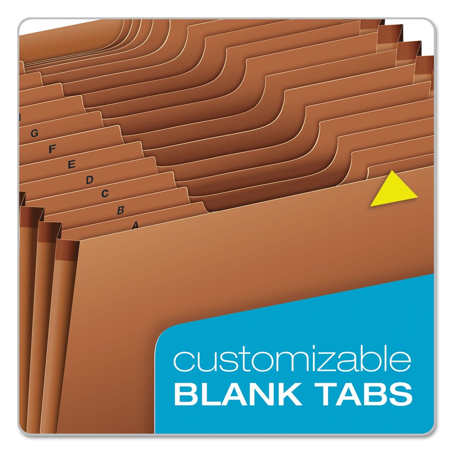 Pendaflex Heavy Duty Expanding File with Extra-Thick Cover, Tyvek Reinforced Edges, 21 Pockets, A-Z Tabs, Elastic Cord Closure, Letter Size