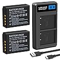 SUGUBU 2-Pack NP-W126/W126S Battery(1600mAh) and LED Dual Charger Compatible with Fujifilm X100V X100VI X100F X-T100 X-T200 X-T1 X-T2 X-T3 X-T10 X-T20