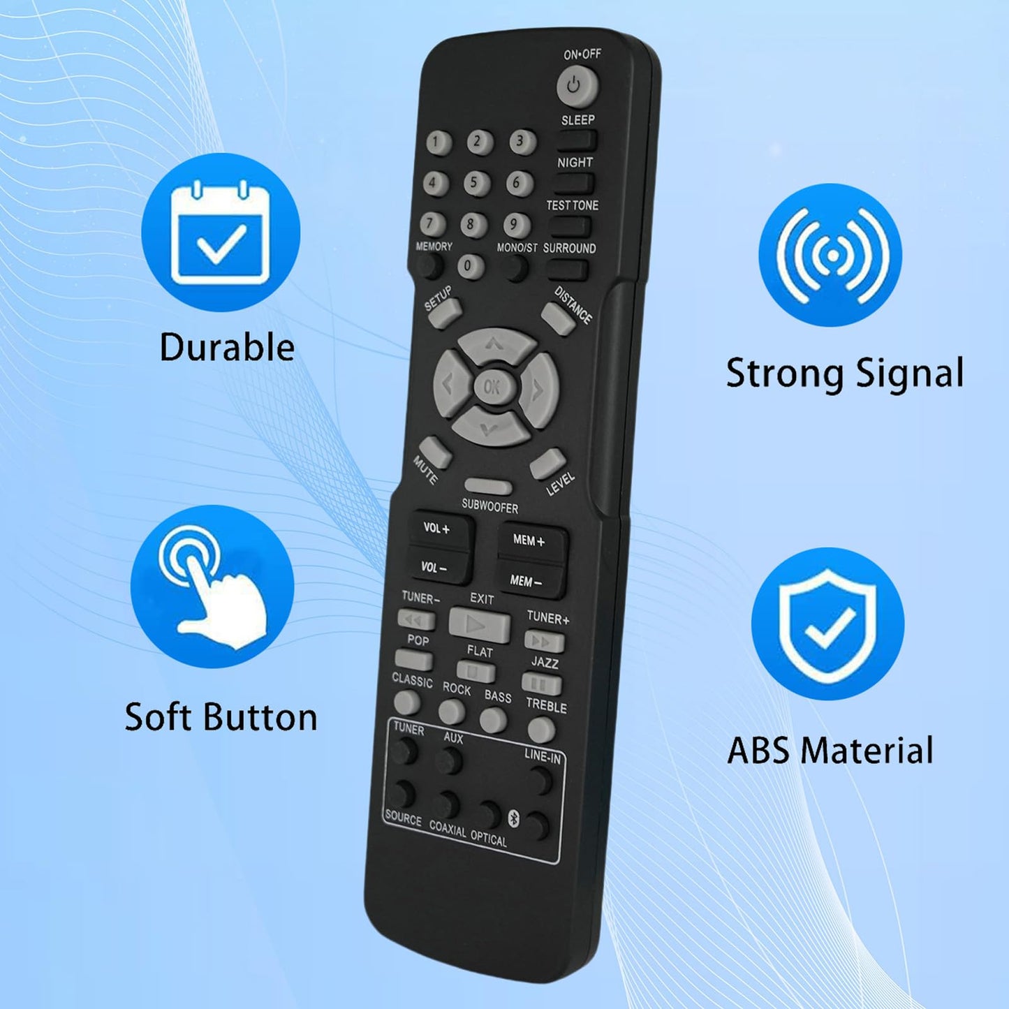 Replacement Remote Control Compatible for RCA RT2781BE RT2781HBU RT2781H RT2761HB RCR192AB1 RT2760 RCR192AB2 RT2781H RT2780R DVD Home Theater System