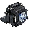 Qexudu v13h010l42 Projector Bulb for Epson-Elp-lp42 PowerLite Home Cinema 83 83+ 83c 83v 410w ex90 emp-83h h330a Replacement Projector Lamp Bulb
