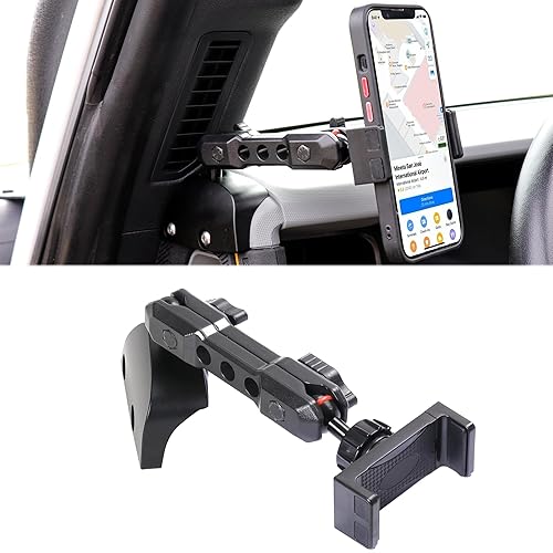 RERPRO Dash Phone Mount Holder Driver Side Compatible with 2021 2022 2023 2024 2025 2026 Ford Bronco 2/4 Door Interior Accessories Dashboard Cell
