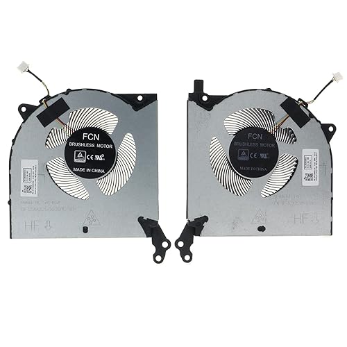Replacement CPU+GPU Cooling Fan for Lenovo Legion 5 5I 15IMH05 15ARH Legion 5 5i 17 2020 Model DC28000FAF0 FM9H DC28000FBF1 FM9J 5F10S13917
