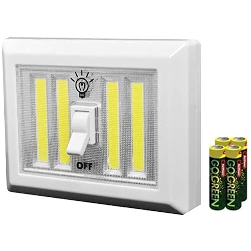 JOEY'Z XL Portable Light, Stick On Magnetic LED Light Switch COB, 400 Lumen