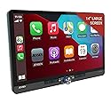 JENSEN J5CA14 14-inch Certified Apple CarPlay Android Auto Wired or Wireless | Maestro & Metra Axxess Ready | Single & Double DIN Car Stereo |