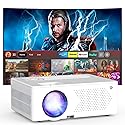 5G WiFi Bluetooth Movie Projector, Real Native 1080P Outdoor Projector for Home Theater Movies, Synchronize Smartphone, Compatible with USB/TV