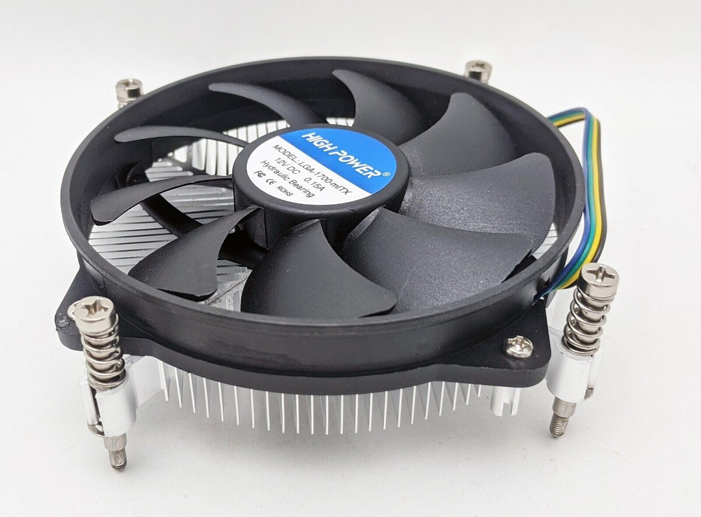 HIGH POWER® LGA-1700-mITX, Low Profile 28mm in Height Intel Socket LGA1700 CPU Cooler with Quiet 95mm Over-Sized Cooling Fan for 1U/2U/mini ITX/Micro