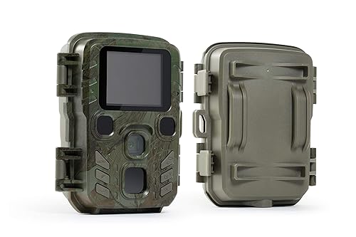 Technaxx Mini Nature Wild Cam Tx-117 Wildlife Camera 12MP Hunting Camera Motion Activated Night Vision with LCD Display IP56 Waterproof IR LEDs