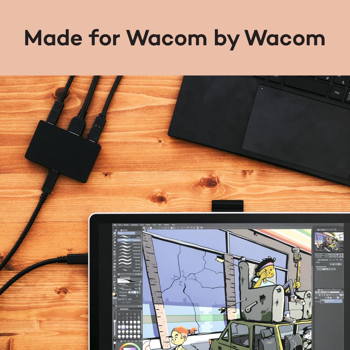 Wacom Converter Kit, HDMI to USB-C for Movink 13 & WacomOne 14