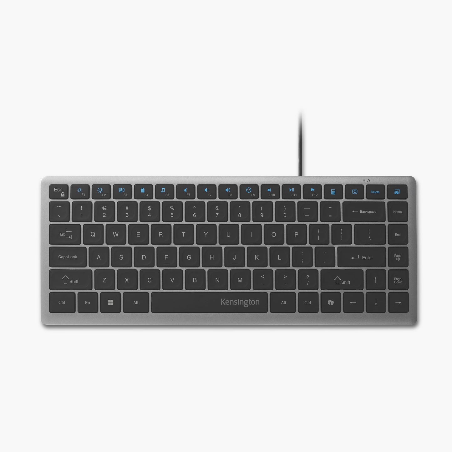 Kensington KB415 USB-C Wired Compact Keyboard, Quiet Scissor-Switch Keys, Programmable, Copilot Hotkey, Compatible with Windows, Black (K75411NA)