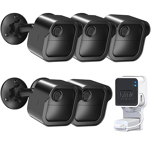 All-New Blink Outdoor Camera Wall Mount, 5 Pack Weatherproof Housing and 360° Adjustable Mount with Sync Module Mount, Camera Mount for Blink Outdoor