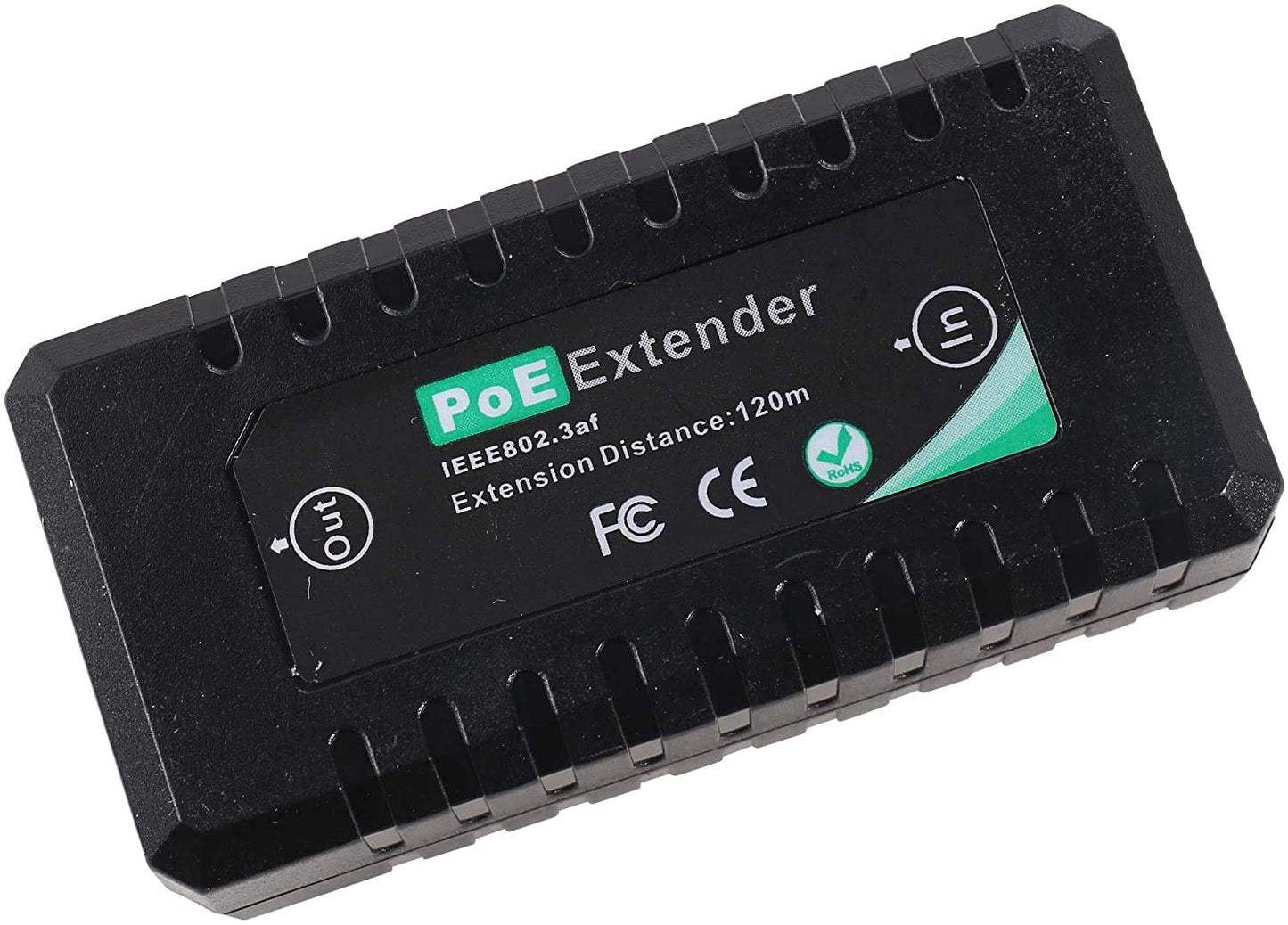 UHPPOTE 1-Port 10/100M PoE Extender IEEE802.3af for Ethernet Security Systems IP Camera