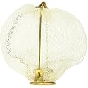 American Mantle Soft Upright Mantle for Outdoor Gas Lights - Natural Gas & Propane - Bright, Long-Burning in Polished Brass Frame