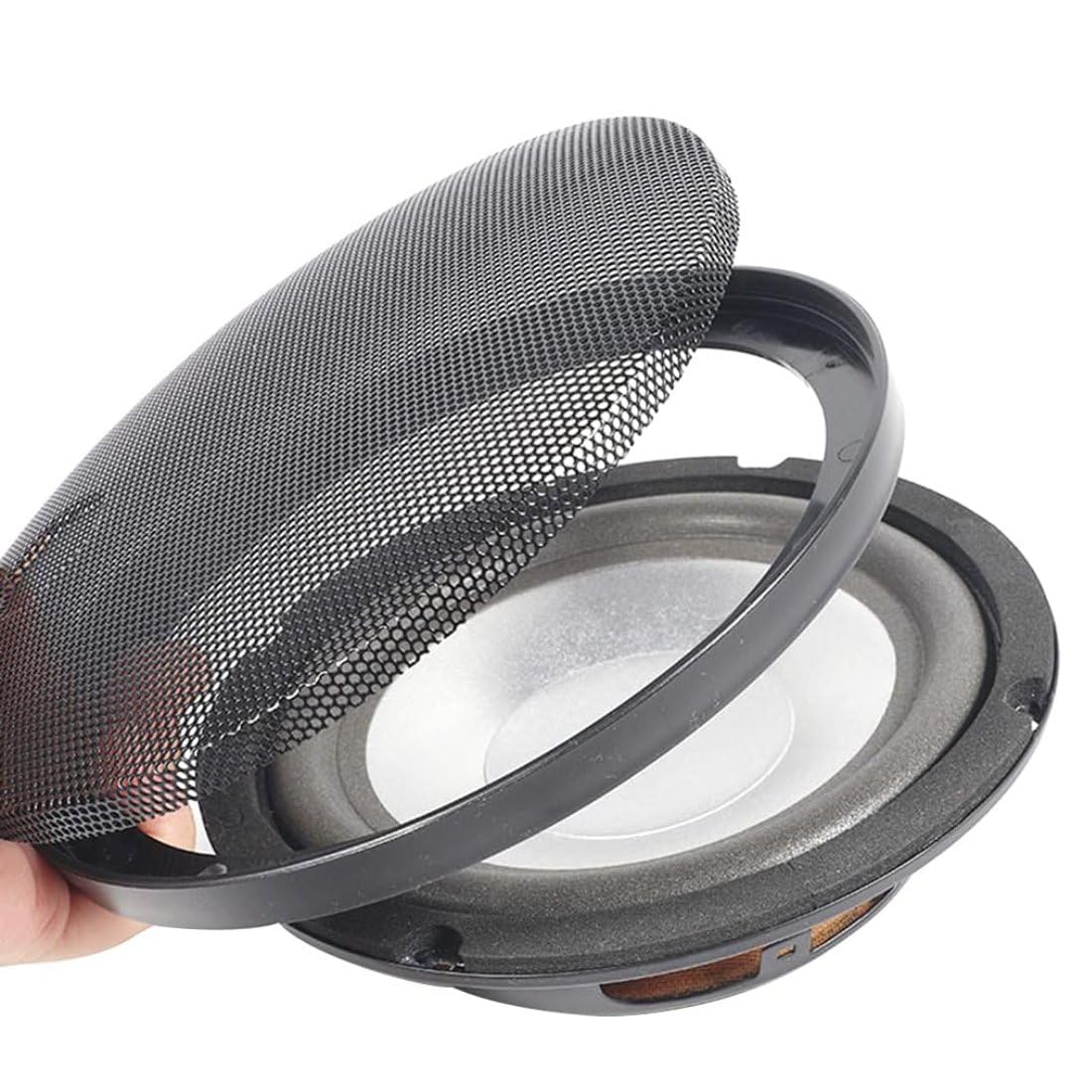 1Pair 6x9inch Speaker Grill Mesh, Auto Woofer Circle Grille Guard Protector Cover Audio Subwoofer Speaker Grille